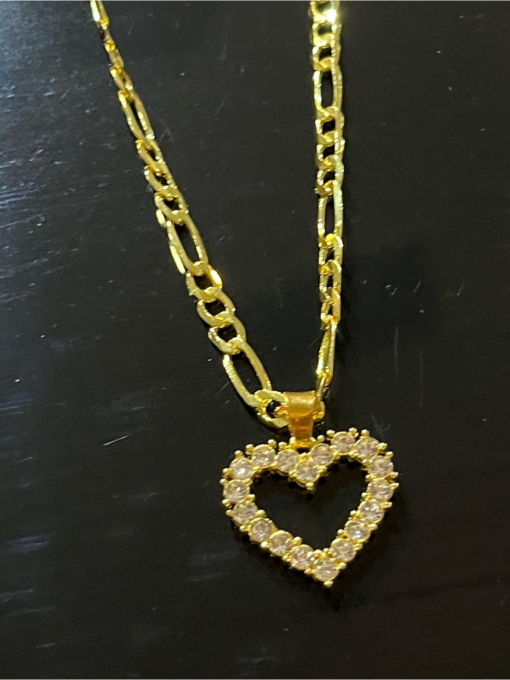 14k gold plated Heart Pendant Necklace